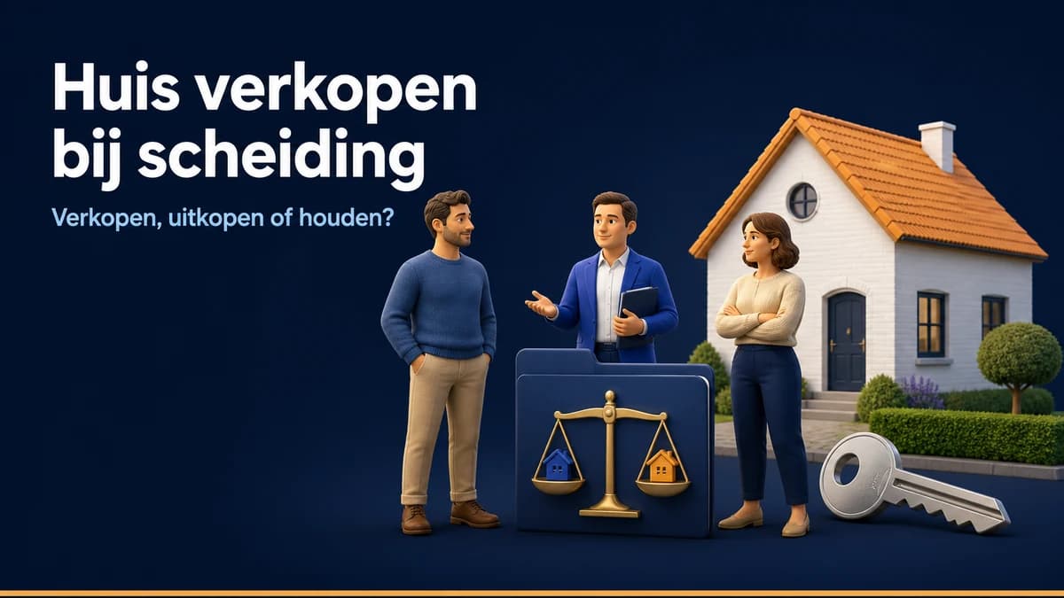 Keuze tussen een huis verkopen, een partner uitkopen of de woning samen houden bij een scheiding
