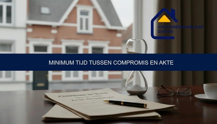 minimum tijd tussen compromis en akte