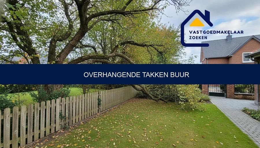 Overhangende takken buur