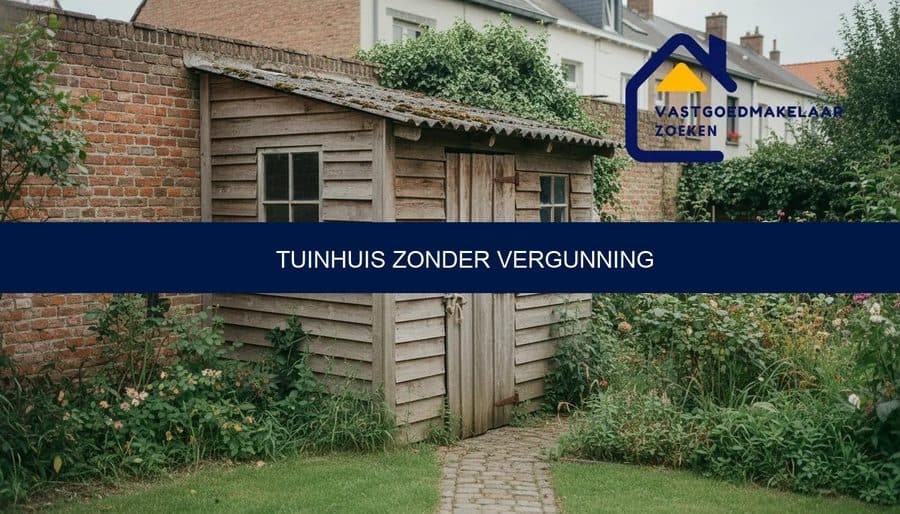 tuinhuis zonder vergunning