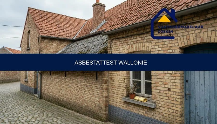 Woning in Wallonië waarvoor de eigenaar de aanwezigheid van asbest laat onderzoeken